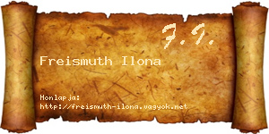 Freismuth Ilona névjegykártya