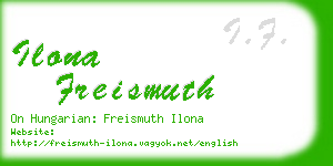ilona freismuth business card